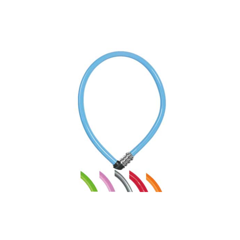 ABUS WIRELÅS KIDS KOMB 1100/55CM, 6 MM OSORT FÄRG.