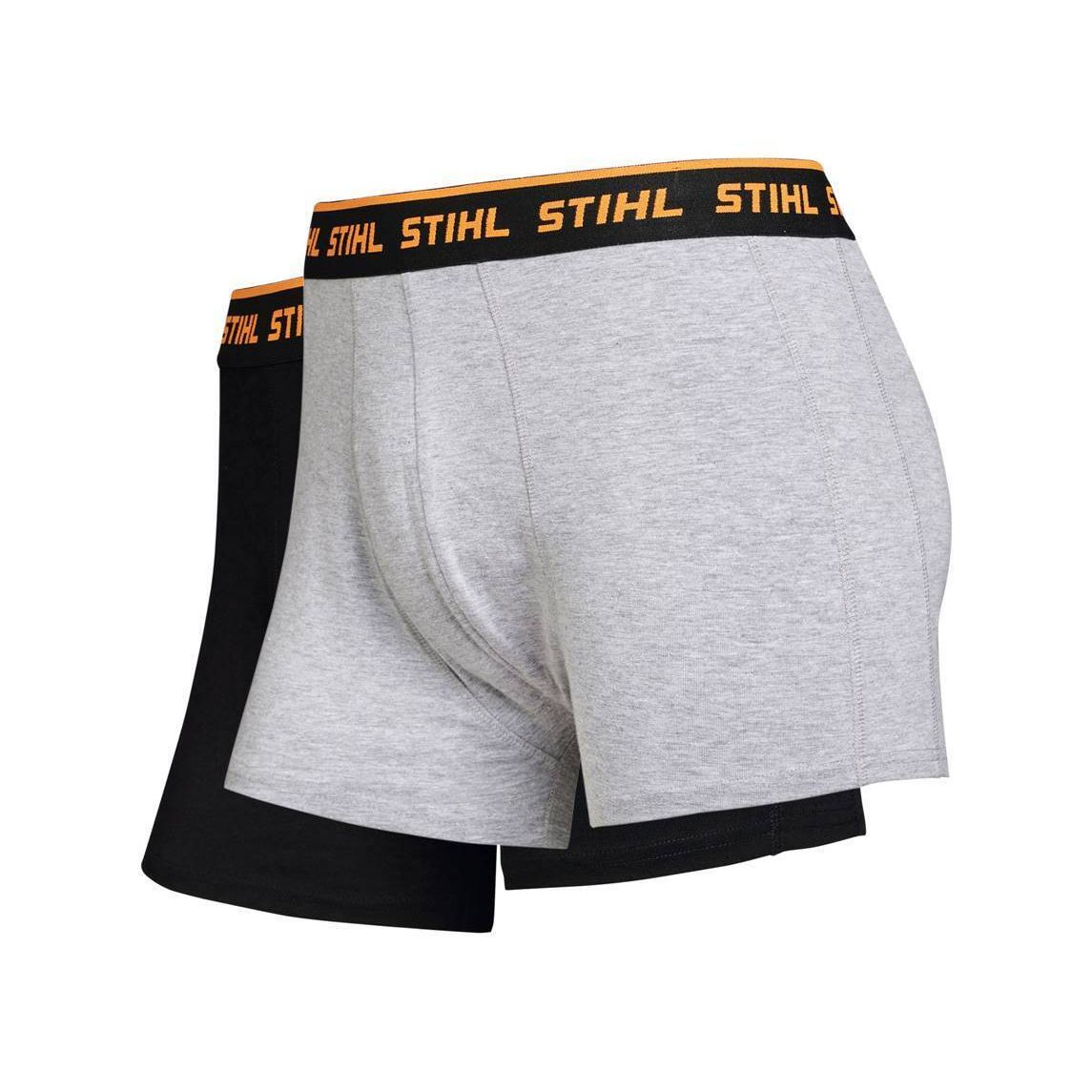 STIHL Boxershorts LOGO 2-pack svart / grå