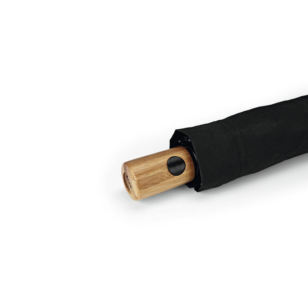 STIHL Hopfällbart paraply med bambuhandtag