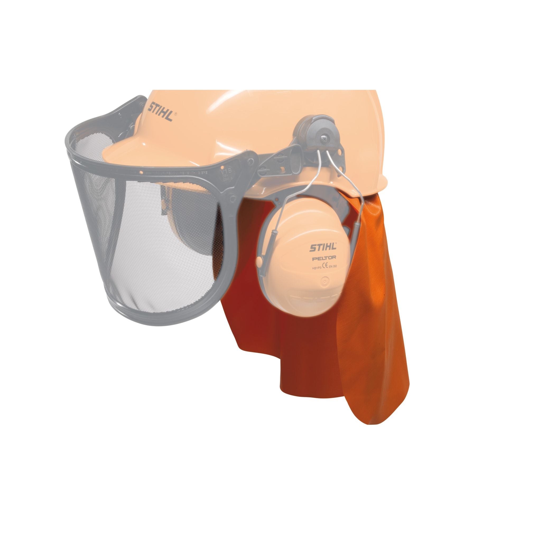 STIHL Regnskydd, hjälmfäste