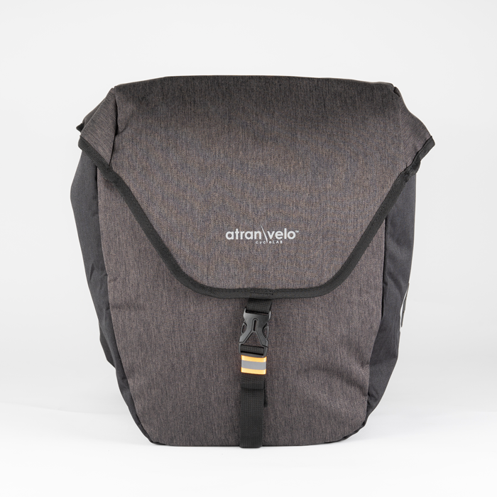 ATRAN VELO ZAP DUBBELVÄSKA VATTENTÅLIG AVS GRÅ/SVART