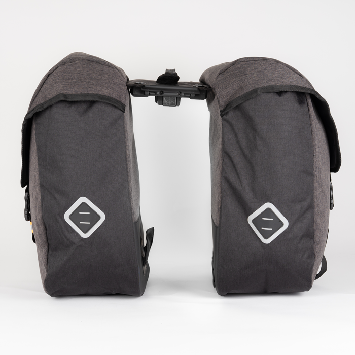 ATRAN VELO ZAP DUBBELVÄSKA VATTENTÅLIG AVS GRÅ/SVART