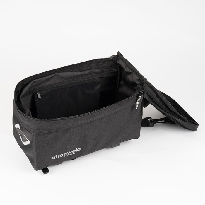 ATRAN VELO ZAP EAZY TOP BAG VATTENTÅLIG AVS GRÅ/SVART