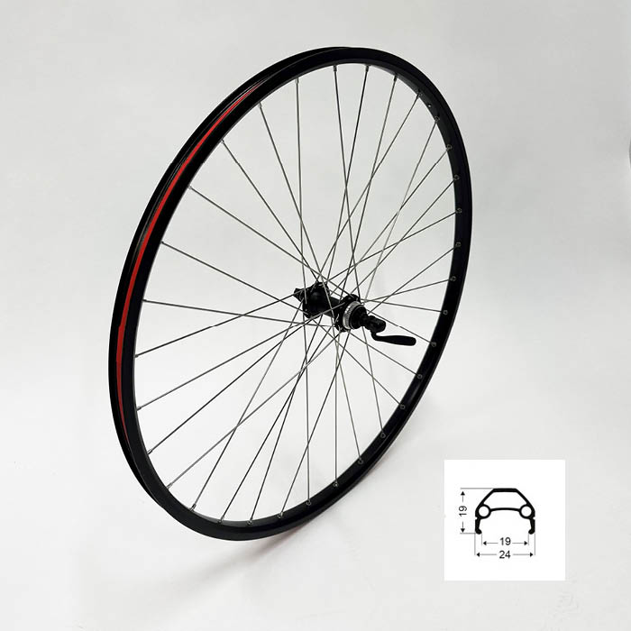 SKEPPSHULT FRAMHJUL 28 (622-21) YAK DISC SVART 32 HÅLS IS