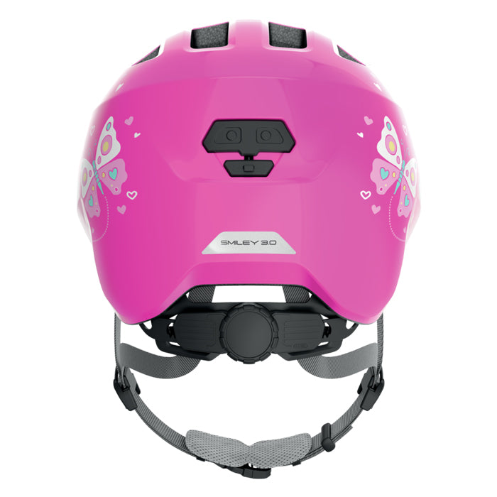 ABUS HJÄLM SMILEY 3.0 PINK BUTTERFLY S GRÖNT SP.
