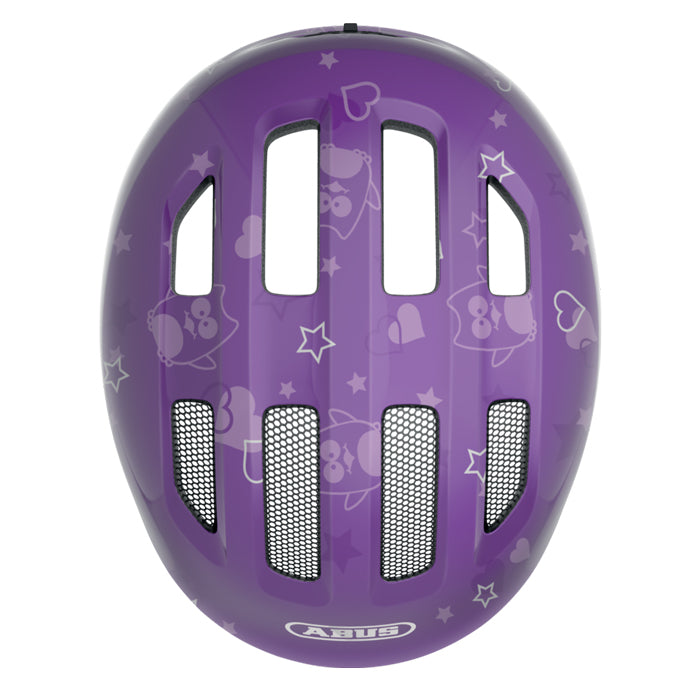 ABUS HJÄLM SMILEY 3.0 PURPLE STAR S GRÖNT SP.