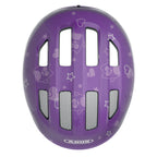 ABUS HJÄLM SMILEY 3.0 PURPLE STAR M GRÖNT SP.