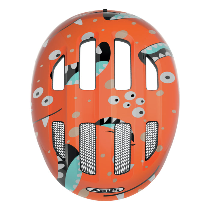 ABUS HJÄLM SMILEY 3.0 ORANGE MONSTER S GRÖNT SP.