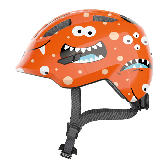 ABUS HJÄLM SMILEY 3.0 ORANGE MONSTER M GRÖNT SP.