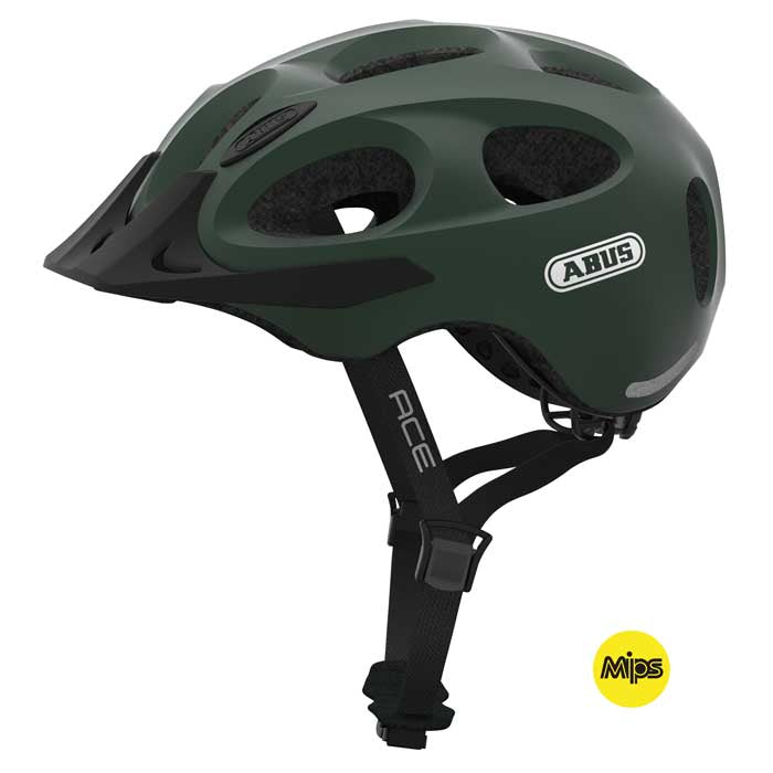 ABUS HJÄLM YOUN-I ACE MIPS METALLIC GREEN M 52-57