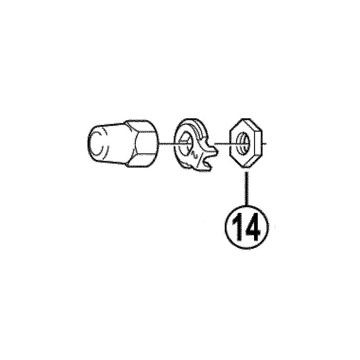 SHIMANO VÄNSTER LÅSMUTTER