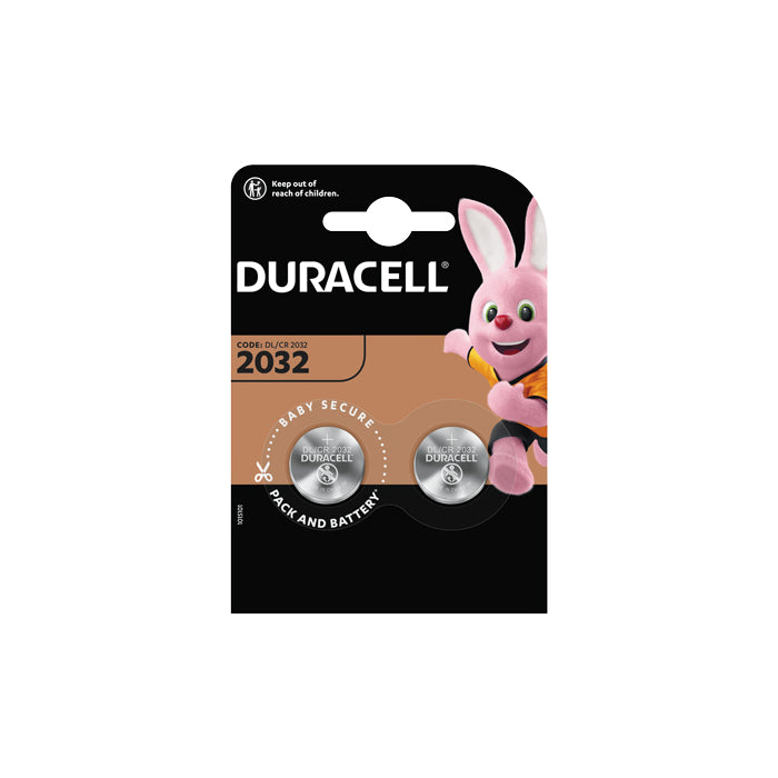 DURACELL BATTERI CR2032 3 V DURACELL PLUS LITHIUM 2-PACK