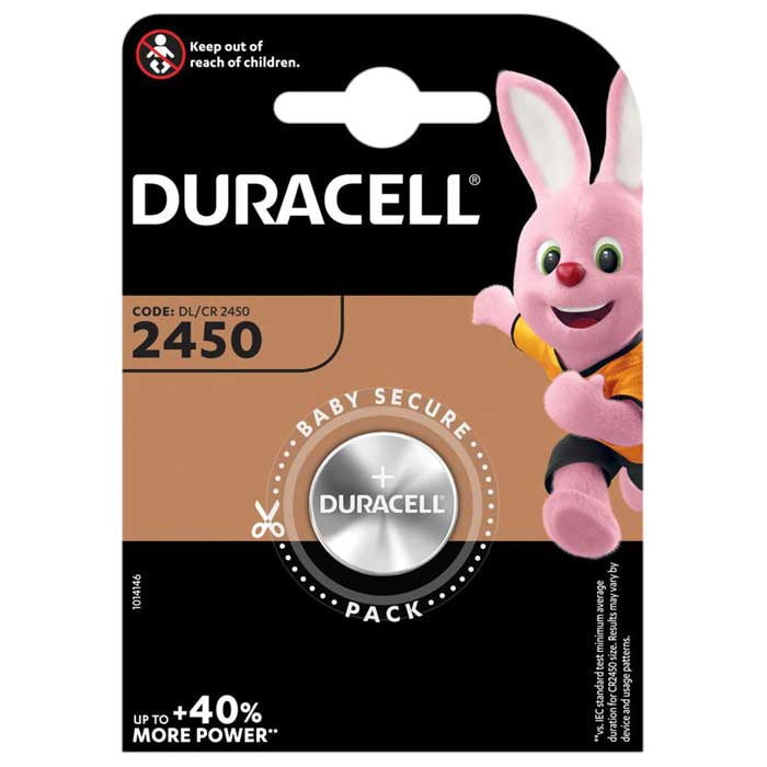 DURACELL BATTERI CR2450 3V DURACELL PLUS LITHIUM 1-PACK
