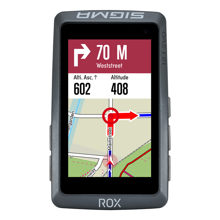SIGMA CYKELDATOR ROX 12.1 GPS SENSOR SET GRÅ
