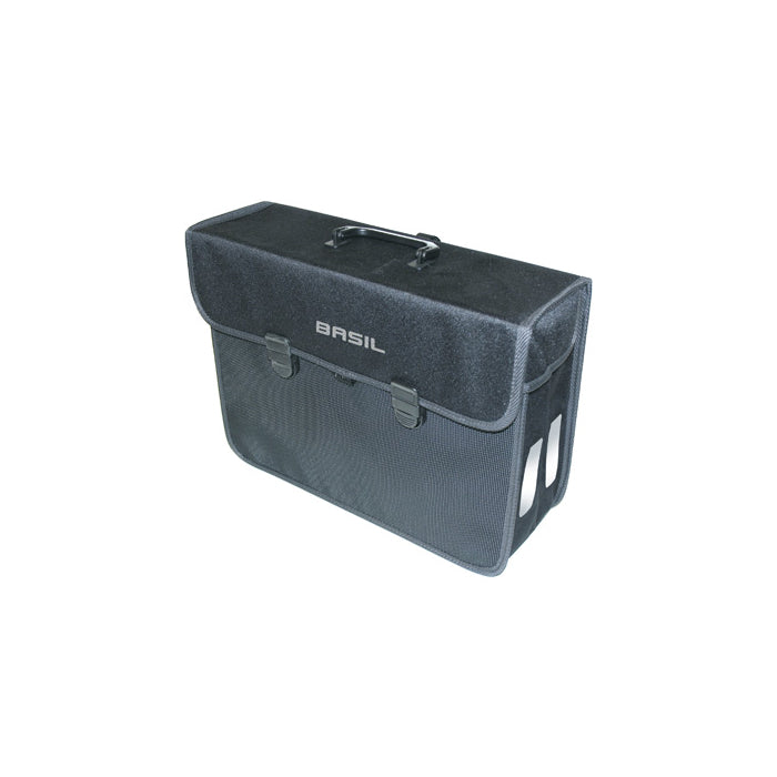 BASIL MALAGA XL CYKELVÄSKA SVART 17L