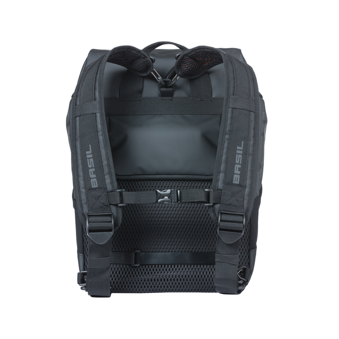 BASIL MILES DAYPACK TARPAULIN SVART/ORANGE