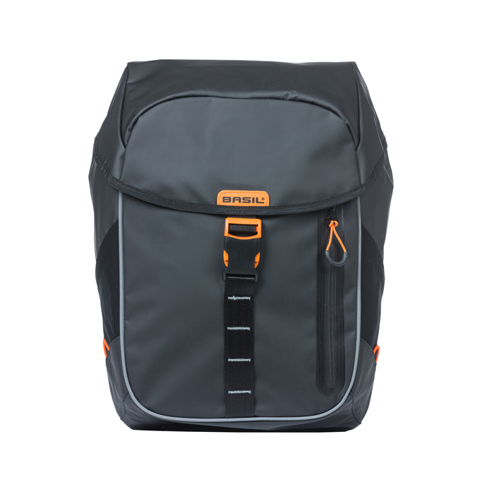 BASIL MILES DAYPACK TARPAULIN SVART/ORANGE