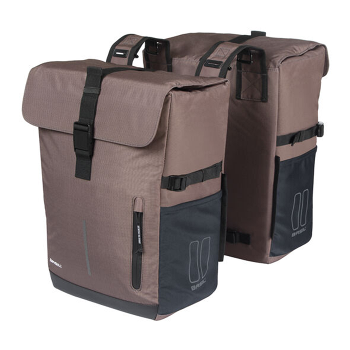 BASIL MOVE DUBBELVÄSKA MIK  BRUN