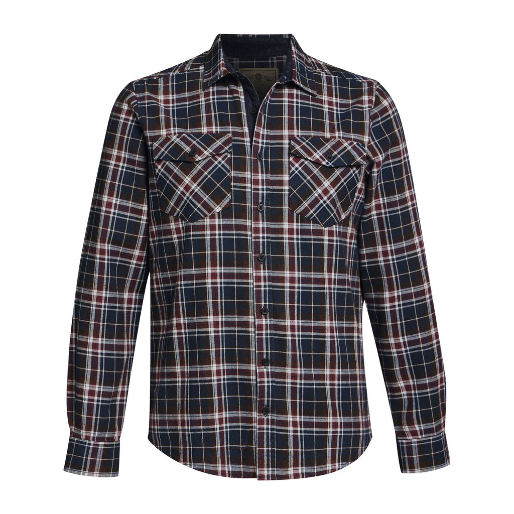 STIHL Skjorta PLAID FLANNEL blå / röd