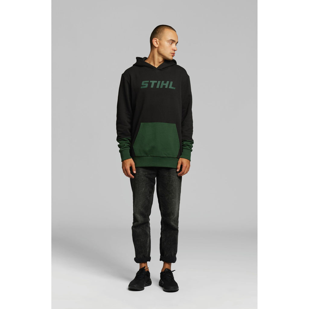 STIHL Hoodie COLORBLOCK POCKET grön
