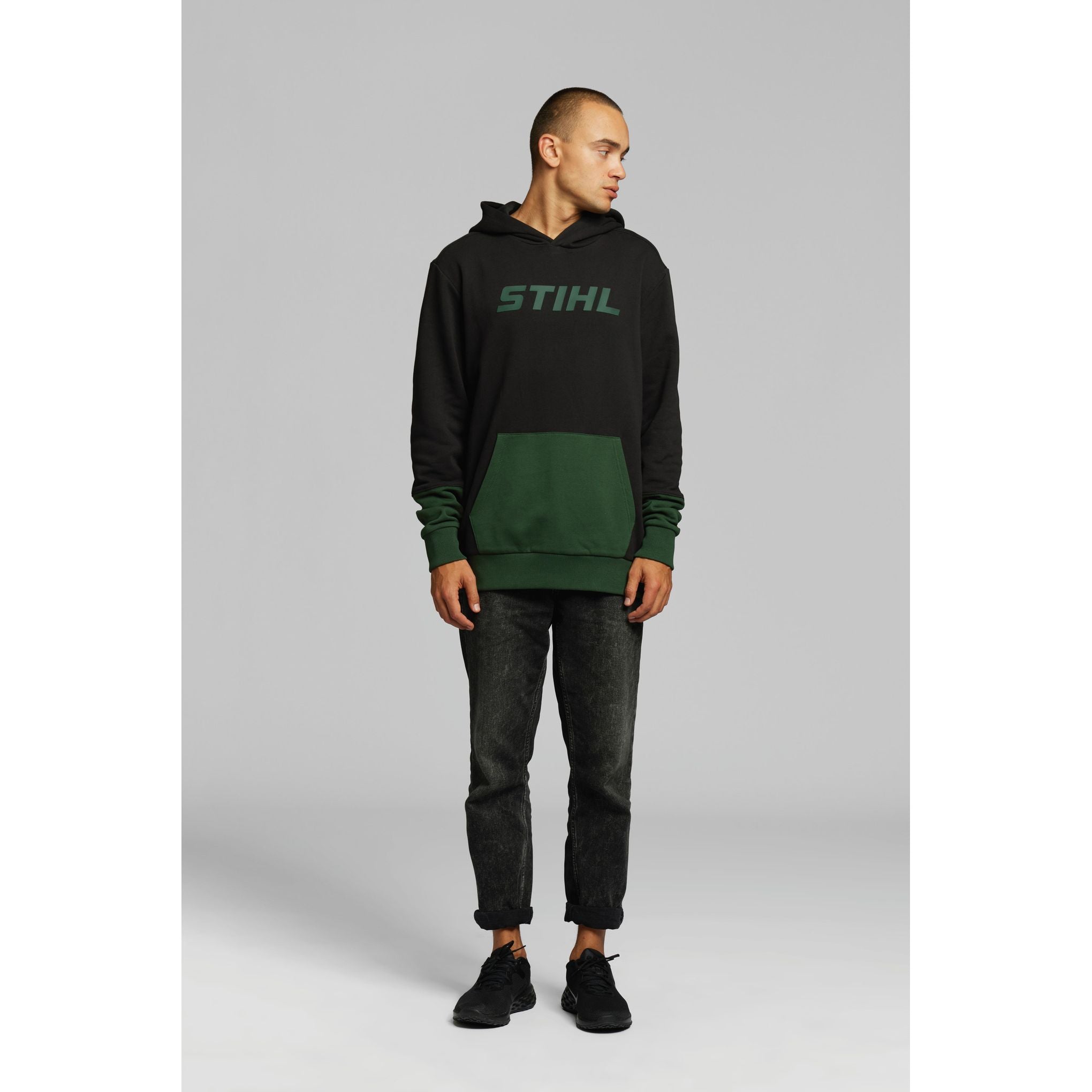 STIHL Hoodie COLORBLOCK POCKET grön