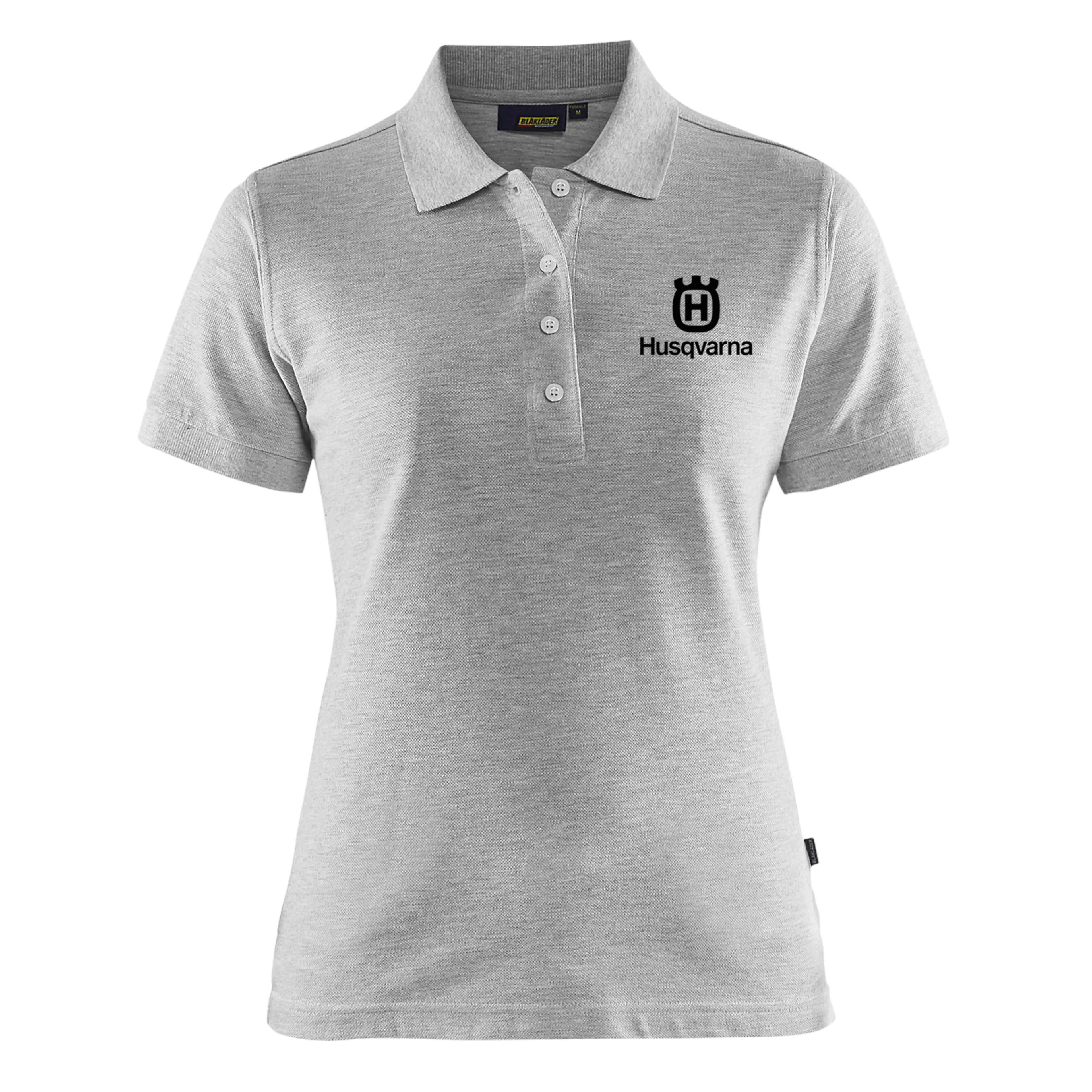 HUSQVARNA Pikétröja DAM, Gråmelerad