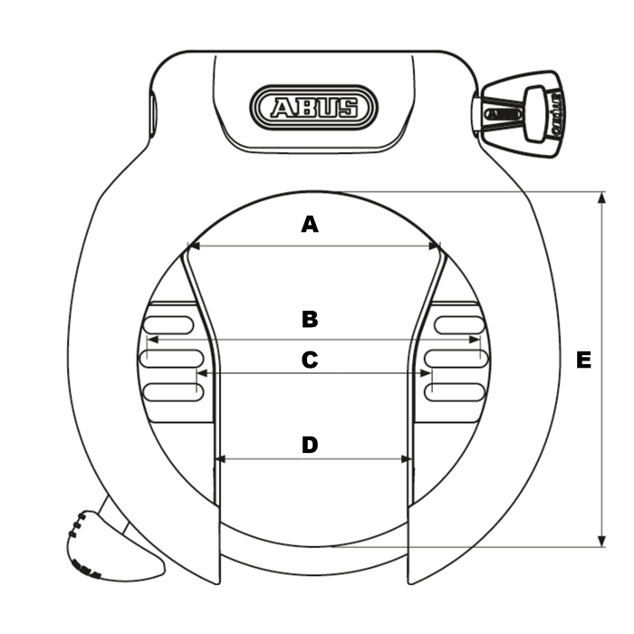 ABUS RAMLÅS SHIELD 4650 + LÅSCYLINDER PAKETH.BATT