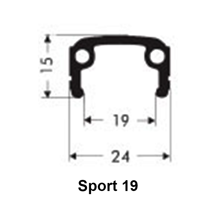 SKEPPSHULT FRAMHJUL 20 (406) SPORT 19 SILVER
