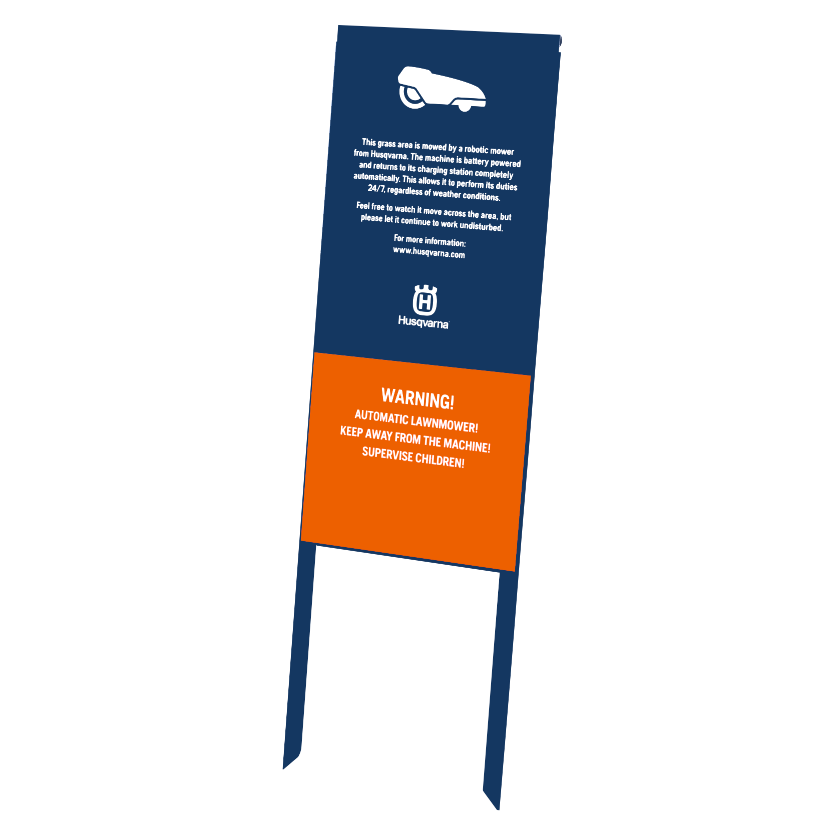 HUSQVARNA Varningsskylt