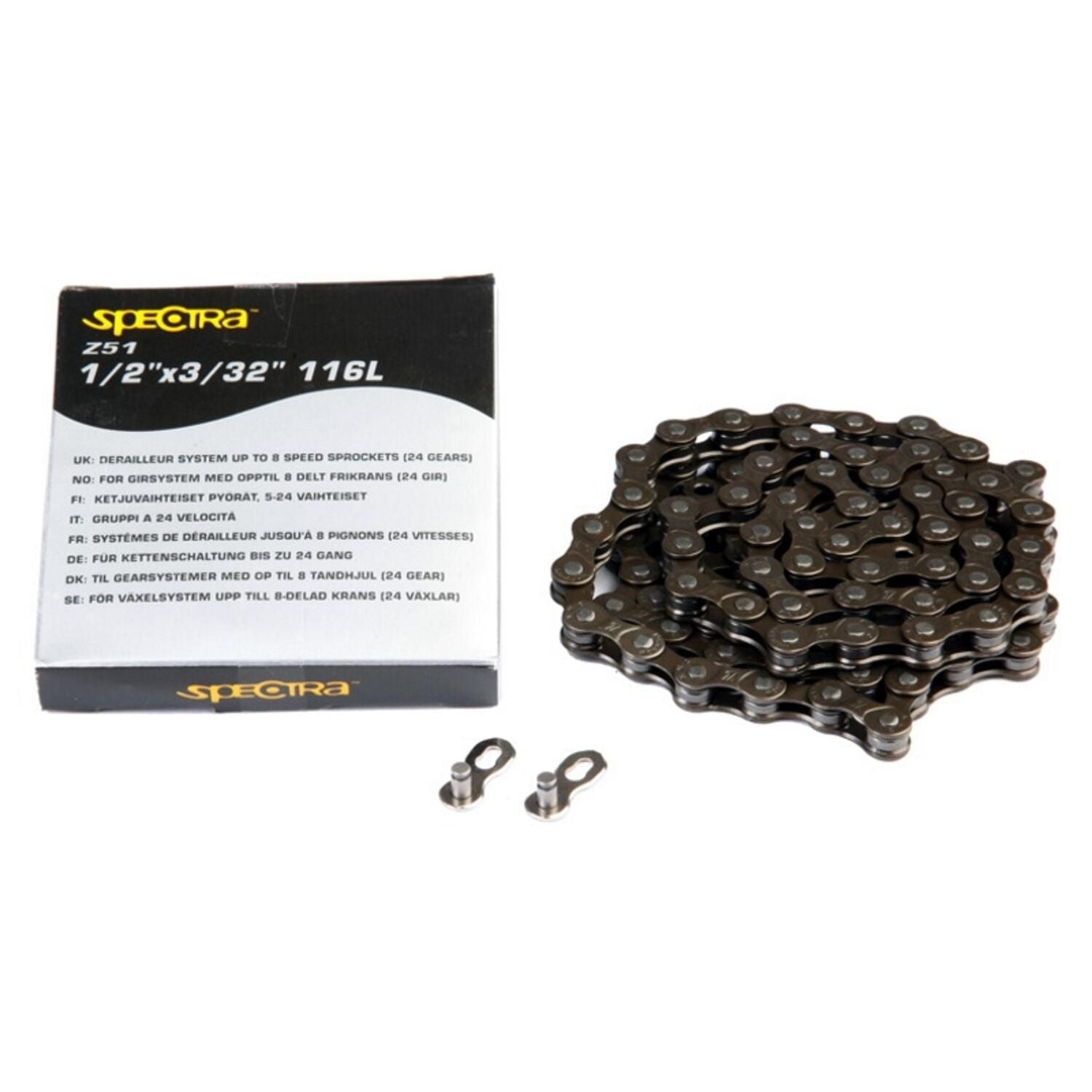 SPECTRA Kedja 3/32" brun