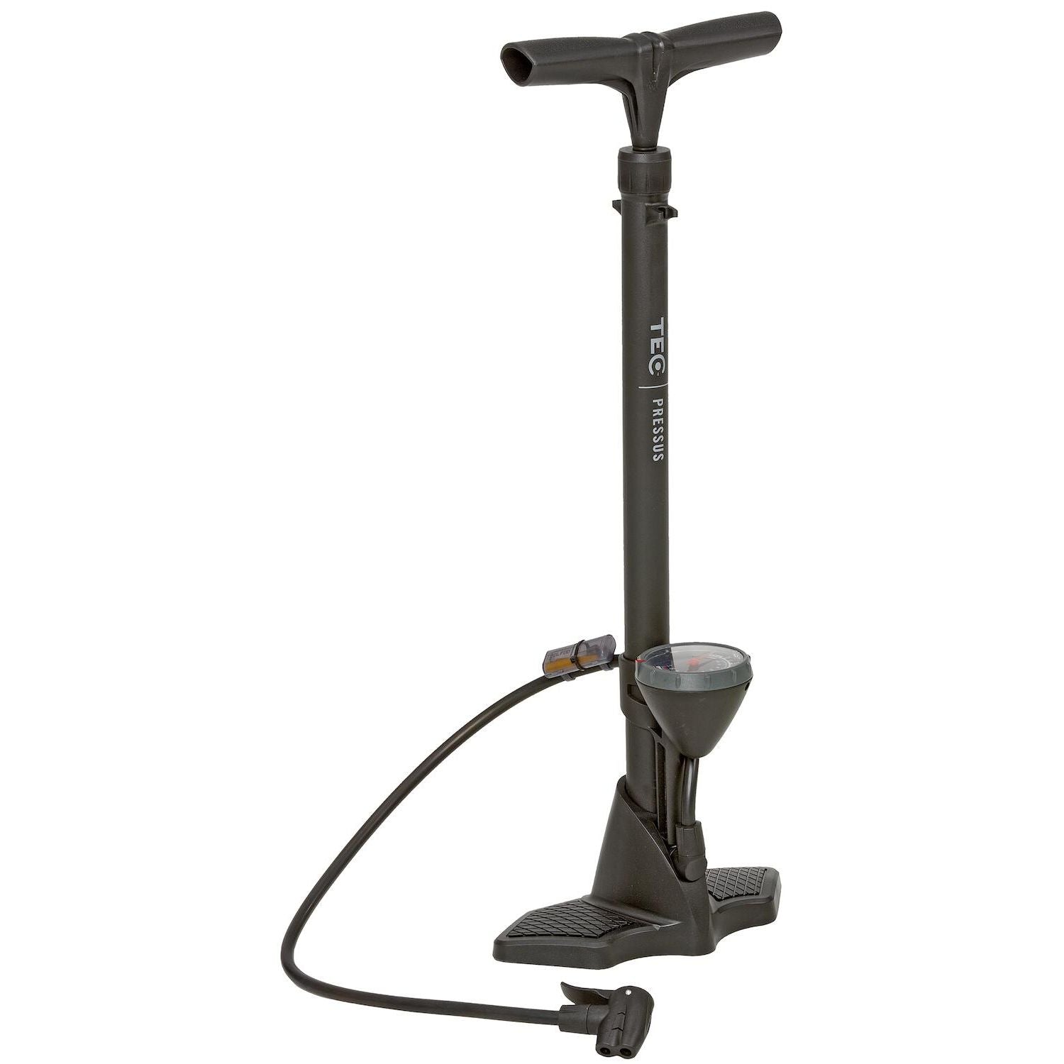 TEC Fotpump pressus m.mätare svart