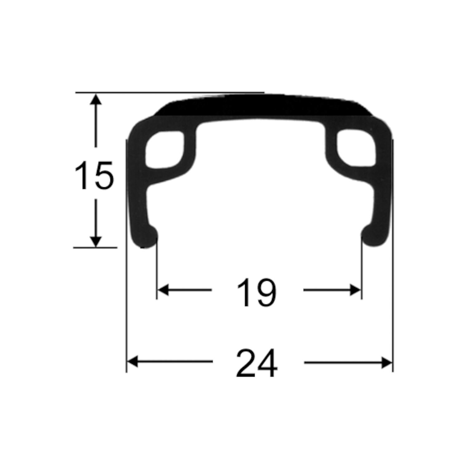 SPECTRA Fälg 507-19 std/silver 36h