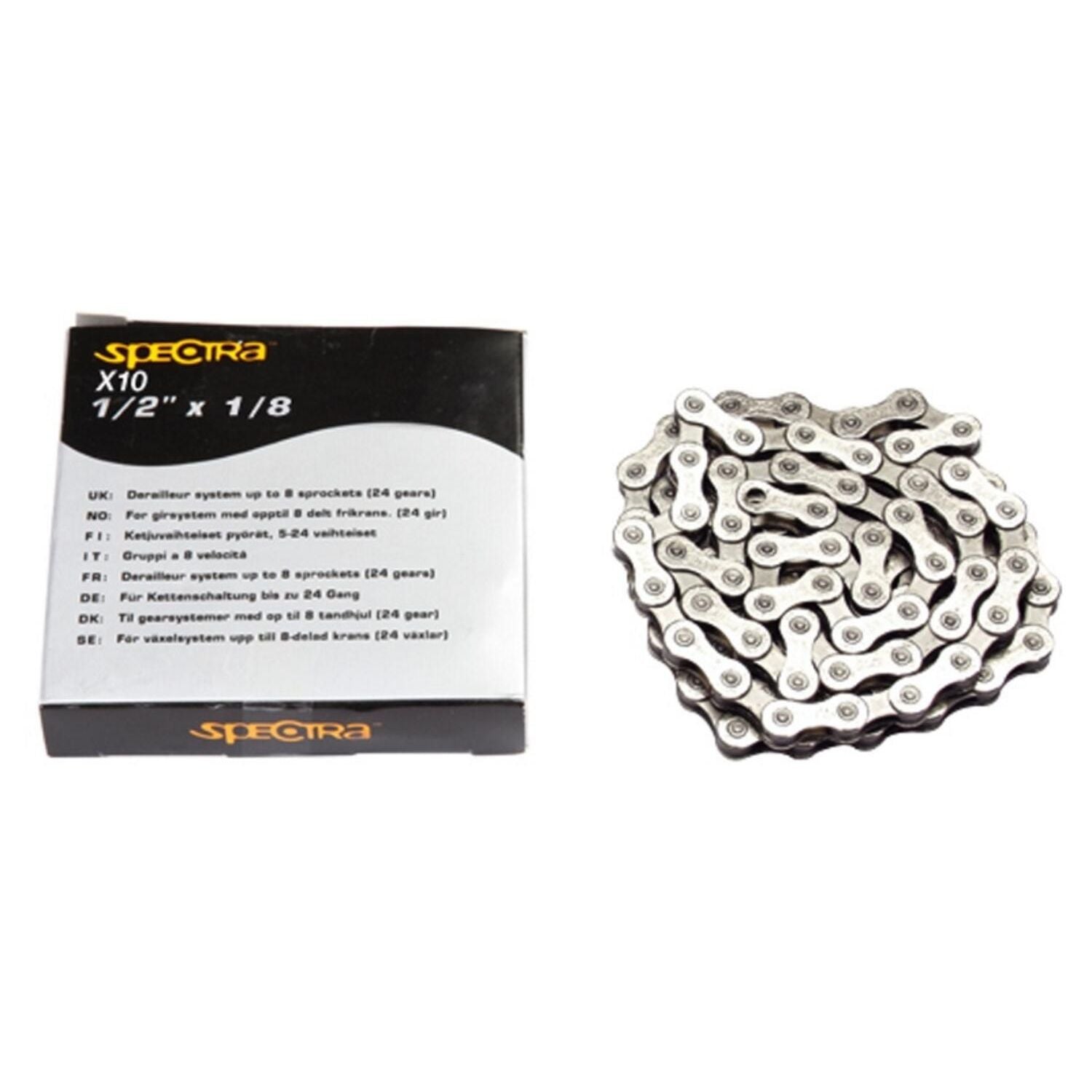 SPECTRA Kedja 1/2x11/128 silver/grå