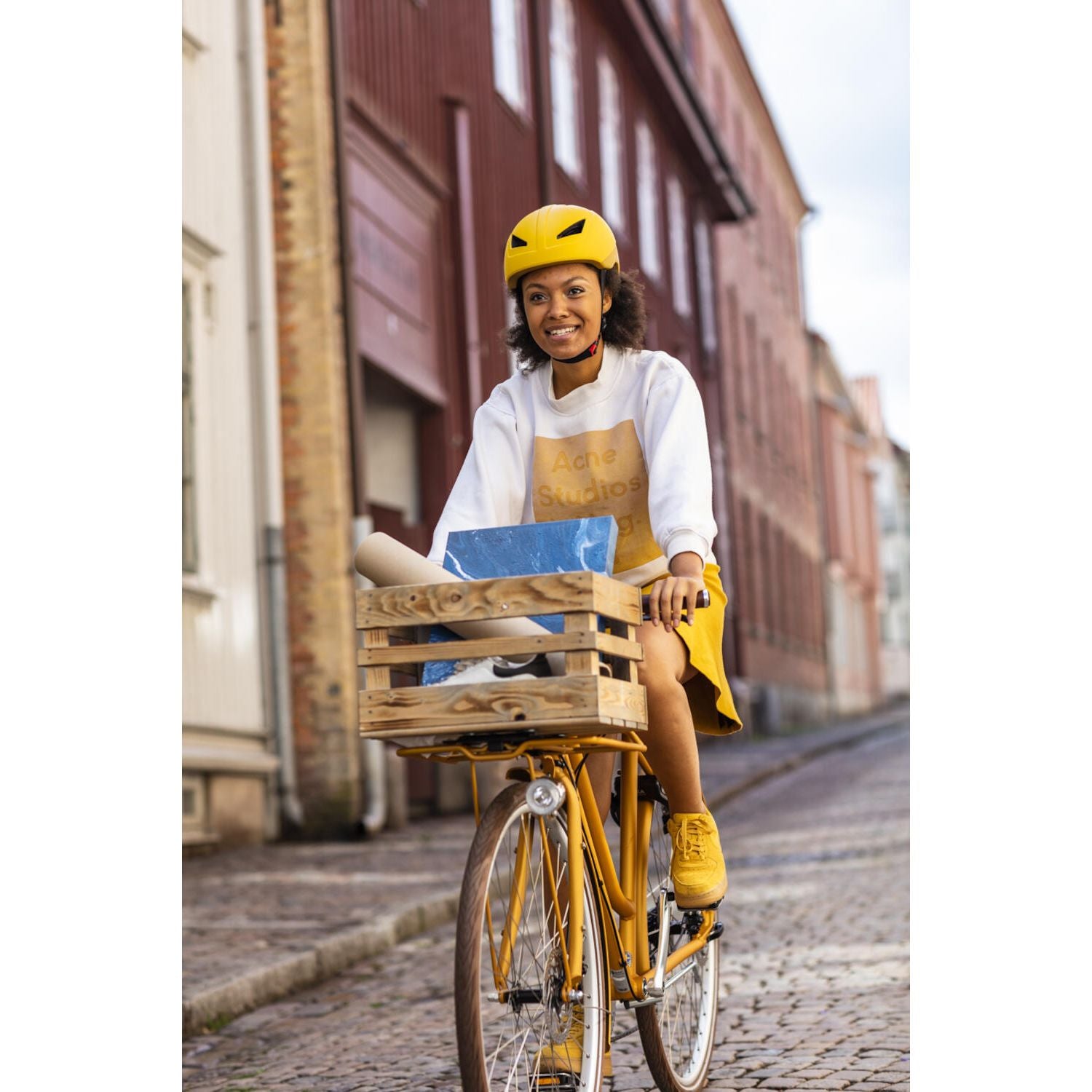 TEC Hjälm Nice MIPS 54-58 gul