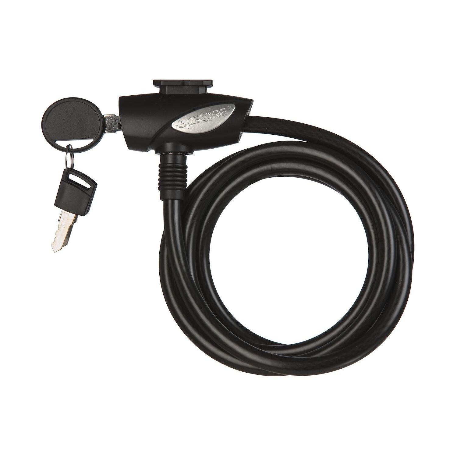 SPECTRA Spirallås 10x1800mm m. hållare